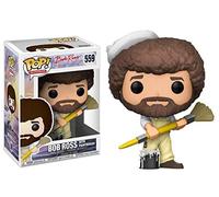 Funko 25702 TV Bob Ross Bob Ross in Overalls Pop Vinyl Action Figure