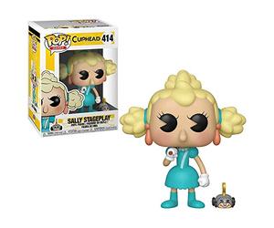 Funko 34474 POP Vinyl: Games: Cuphead: Sally & Wind Up Mouse, Multi, One Size