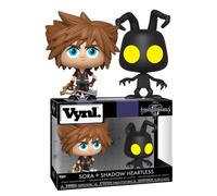 Funko 37017 VYNL 4' 2-Pack: Kingdom Hearts 3: Sora & Heartless, Multi