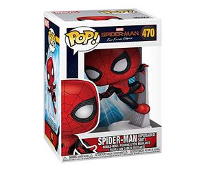 Funko 39898 POP Marvel Far from Home-Spider-Man Upgraded Suit Spiderman Collectible Figure, Multicolor