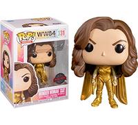 Funko 46662 Pop! Heroes: WW84 - Wonder Woman in Golden Armour (Special Edition) #331
