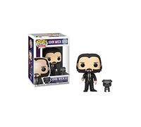 Funko 47238 POP Movies Wick-John in Black Suit , Not appropriate for children under the age of 3, w/Dog Other License Collectible Toy, Multicolour