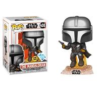 Funko 53878 Pop! Star Wars: The Mandalorian - The Mandalorian (Flying Glow in the Dark Special Edition) #408