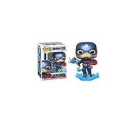 Funko 68656 Pop! Marvel: Avengers Endgame - Captain America (Metallic Glows in the Dark Special Edition) #1198