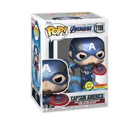 Funko 68656 Pop! Marvel: Avengers Endgame - Captain America (Metallic Glows in the Dark Special Edition) #1198