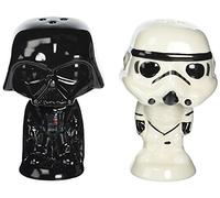 Funko 7700 Star Wars POP Home Salt n' Pepper Shakers: Darth Vader and Stormtrooper, Ceramic, White, 14 x 9.5 x 13.3 cm