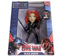 Funko 97680 MARVEL 97680 Jada Metals Die Cast 4 Inch Civil War-Black Widow, Multi