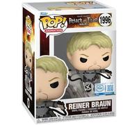 Funko Attack on Titan Final Season Reiner Braun Exclusive Pop Vinyl Figure 1996 Bundled with Pop Protector