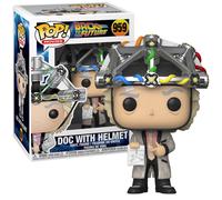 Funko POP! Movie: Back to the Future-Doc With Helmet - Dr. Emmett Brown - Collectable Vinyl Figure - Gift Idea - Official Merchandise - Toys for Kids & Adults - Movies Fans