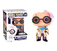 October 2015 "Time Travel" Exclusive Funko Pop #236 Back To The Future Dr. Emmet Brown Figurine by Funko