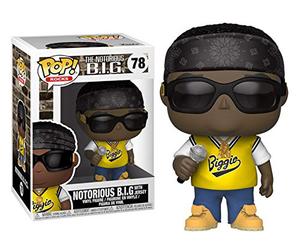 Funko Biggie Smalls in Jersey + Protector: Pop! Rocks Notorious B.I.G. (Bundled with ToyBop Box Protector Collector Case) #78/31554