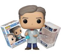 Funko Bill Nye The Science Guy (with Lab Coat and Bowtie) + Pop Protector: Pop! Science Retro Icons Vinyl Figure (Bundled with ToyBop Brand Box Protector Collector Case)