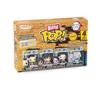 Funko Bitty POP! 4 Pack: Demon Slayer - Nezuko Kamado,Giyu Tomioka & More | Official Merch - Tiny 0.9 inch Figures with Display Shelf - Cake Topper, Party Bag and Stocking Filler Gift