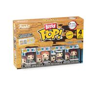 Funko Bitty POP! 4 Pack: Demon Slayer - Tanjiro Kamado,Sabito,Makomo & More | Official Merch - Tiny 0.9 inch Figures with Display Shelf - Cake Topper, Party Bag and Stocking Filler Gift
