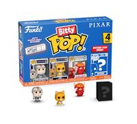 Funko Bitty POP! 4 Pack: Disney Pixar - Buzz Lightyear, Sox, Red Panda Mei | Official Cartoon/Animation Merch - Tiny 0.9 inch Figures with Display Shelf - Cake Topper, Party Bag and Stocking Filler Gift