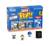 Funko Bitty POP! 4 Pack: Disney Pixar Up - Carl, Russell, Dug + Mystery | Official Cartoon/Animation Merch - Tiny 0.9 inch Figures with Display Shelf - Cake Topper, Party Bag and Stocking Filler Gift