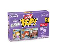 Funko Bitty POP! 4 Pack: Disney Princess - Rapunzel, Merida, Moana | Official Cartoon/Animation Merch - Tiny 0.9 inch Figures with Display Shelf - Cake Topper, Party Bag and Stocking Filler Gift
