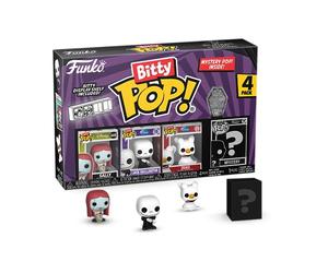 Funko Bitty POP! 4 Pack: Disney - The Nightmare Before Christmas - TNBC - Sally, Bitty POP! Jack Skellington, Bitty POP! Zero, Mystery Mini Figure - Styles may vary - 0.9 inch (2.2 cm) Collectable