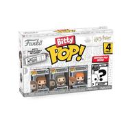Funko Bitty POP! 4 Pack: Harry Potter - Hermione Granger, Rubeus Hagrid | Official Fantasy Merch - Tiny 0.9 inch Figures with Display Shelf - Cake Topper, Party Bag and Stocking Filler Gift