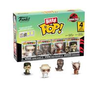 Funko Bitty POP! 4 Pack: Jurassic Park - John Hammond, Tyrannosaurus (Fossil), Stygimoloch, Velociraptor - 1 in 6 chance of receiving the rare Chase variant - Styles may vary - 0.9 inch (2.2 cm)