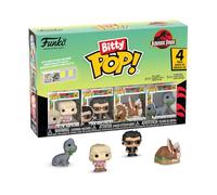 Funko Bitty POP! 4 Pack: Jurassic Park - Ellie Sattler, Ian Malcolm, Triceratops, Brachiosaurus - 1 in 6 chance of receiving the rare Chase variant - Styles may vary - 0.9 inch (2.2 cm) Collectable