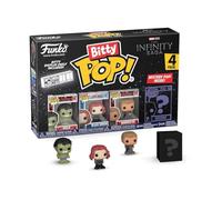 Funko Bitty POP! 4 Pack: Marvel - Hulk, Black Widow, Hawkeye + Mystery | Official Superheroes Merch - Tiny 0.9 inch Figures with Display Shelf - Cake Topper, Party Bag and Stocking Filler Gift