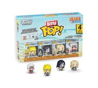 Funko Bitty POP! 4 Pack: Naruto Shippuden - Team 2 - Tsunade, Minato Namikaze, Orochimaru, Mystery Mini Figure - 1 in 6 chance of receiving the rare Chase variant - Styles may vary - 0.9 inch