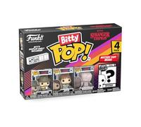 Funko Bitty POP! 4 Pack: Netflix - Stranger Things - Hopper, Joyce, Demogorgon (Closed Face), Mystery Mini Figure - Styles may vary - 0.9 inch (2.2 cm) Collectable - Stackable Display Shelf Included