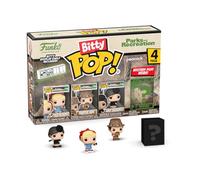 Funko Bitty POP! 4 Pack: Parks & Recreation - Leslie the Riveter, Hunter Ron, Janet Snakehole, Mystery Mini Figure - Styles may vary - 0.9 inch (2.2 cm) Collectable - Stackable Display Shelf Included