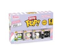 Funko Bitty POP! 4 Pack: Sanrio - Keroppi - Hello Kitty - Pochacco - Mystery Mini Figure - Styles may vary And A Surprise Mystery Mini Figure - 0.9 inch (2.2 cm) Collectable - Gift Idea - Cake Topper