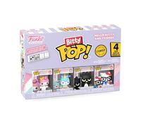 Funko Bitty POP! 4 Pack: Hello Kitty and Friends - My Melody, Pochacco (Unicorn), Badtz-Maru, Mystery Mini Figure - 1 in 6 chance of receiving the rare Chase variant - Styles may vary - 0.9 inch