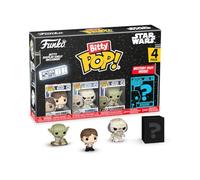 Funko Bitty POP! 4 Pack: Star Wars - Han Solo,Wampa,Dagobah Yoda & More | Official Sci-Fi Merch - Tiny 0.9 inch Figures with Display Shelf - Cake Topper, Party Bag and Stocking Filler Gift