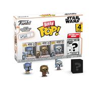 Funko Bitty POP! 4 Pack: Star Wars - Heavy Infantry Mandalorian, Armorer | Official Sci-Fi Merch - Tiny 0.9 inch Figures with Display Shelf - Cake Topper, Party Bag and Stocking Filler Gift
