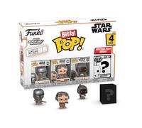 Funko Bitty POP! 4 Pack: Star Wars - Mandalorian, Kuiil, Offworld Jawa | Official Sci-Fi Merch - Tiny 0.9 inch Figures with Display Shelf - Cake Topper, Party Bag and Stocking Filler Gift