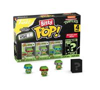 Funko Bitty POP! 4-Pack: TMNT - Shredder, Raphael, Donatello, Leonardo | Official Superheroes Merch - Tiny 0.9 inch Figures with Display Shelf - Cake Topper, Party Bag and Stocking Filler Gift