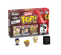 Funko Bitty POP! 4 Pack: WWE - Dusty Rhodes, Jerry Lawler, Ricky the Dragon Steamboat, Mystery Mini Figure - Styles may vary - 0.9 inch (2.2 cm) Collectable - Stackable Display Shelf Included