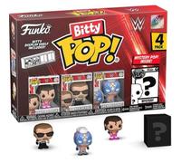 Funko Bitty POP! 4 Pack: WWE - Razor Ramon, Diesel, Rey Mysterio, Mystery Mini Figure - Styles may vary - 0.9 inch (2.2 cm) Collectable - Stackable Display Shelf Included - Gift Idea - Cake Topper
