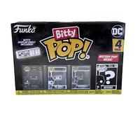 Funko Bitty Pop Batman 4 Pack - With Mystery Pop & Display Shelf - Brand New