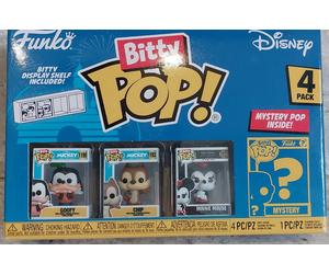 Funko Bitty POP Disney Goofy Mickey 4-pack Vinyl Figures New