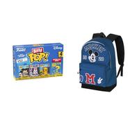 Funko Bitty Pop Disney Mickey/Minnie/Pluto - 2.2 cm Collectible Mini Figures, Disney Mickey Class HS Fan Backpack 2.2 31×44 cm Blue