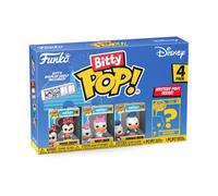 Funko Bitty POP! Disney - Minnie Mouse (red Dress), Daisy Duck, Donald Duck and A Surprise Mystery Mini Figure - 0.9 Inch (2.2 Cm) Collectable - Stackable Display Shelf Included - Gift Idea