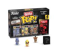 Funko Bitty Pop! Five Nights At Freddy's (FNAF) - Nightmare Bonnie 4PK - Nightmare Bonnie, Nightmare Chica, Nightmare Freddy and A Surprise Mystery Mini Figure - 0.9 Inch (2.2 Cm) Collectable