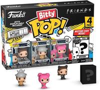 Funko Bitty Pop! Friends - Monica As Catwoman 4PK - Monica Geller, Ross Geller, Chandler Bing and A Surprise Mystery Mini Figure - Gift Idea - Cake Topper