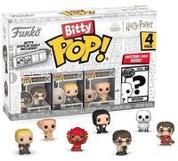 Funko Bitty POP! Harry Potter - Harry Potter™, Draco Malfoy™, Dobby™ and A Surprise Mystery Mini Figure - 0.9 Inch (2.2 Cm) Collectable - Stackable Display Shelf Included - Gift Idea - Cake Topper