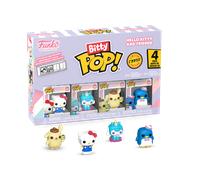 Funko Bitty Pop! Sanrio - Hello Kitty - 4PK and A Surprise Mystery Mini Figure - 0.9 Inch (2.2 Cm) Collectable - Stackable Display Shelf Included - Gift Idea - Party Bags Stocking - Cake Topper