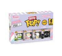 Funko Bitty Pop! Sanrio - Keroppi - 4PK and A Surprise Mystery Mini Figure - 0.9 Inch (2.2 Cm) - Hello Kitty Collectable - Stackable Display Shelf Included - Gift Idea - Party Bags Stocking