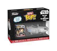 Funko Bitty POP! Ride: Star Wars - Han Solo with Millennium Falcon | Official Sci-Fi Merch - Collectable Toy - Birthday Gift Idea for Fans and Collectors