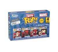 Funko Bitty Pop! Spider-Man - Parker Split - 4pk and A Surprise Mystery Mini Figure - 0.9 Inch (2.2 Cm) - Marvel Comics Collectable - Stackable Display Shelf Included - Gift Idea - Cake Topper