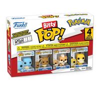 Funko Bitty Pop! Pokemon - Squirtle 4PK and A Surprise Mystery Mini Figure - 0.9 Inch (2.2 Cm) Collectable - Stackable Display Shelf Included - Gift Idea - Party Bags Stocking - Cake Topper