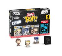 Funko Bitty Pop! Star Wars- Luke 4pk and A Surprise Mystery Mini Figure - 0.9 Inch (2.2 Cm) - Star Wars Collectable - Stackable Display Shelf Included - Gift Idea - Party Bags Stocking - Cake Topper